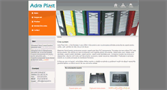 Desktop Screenshot of adraplast.ro